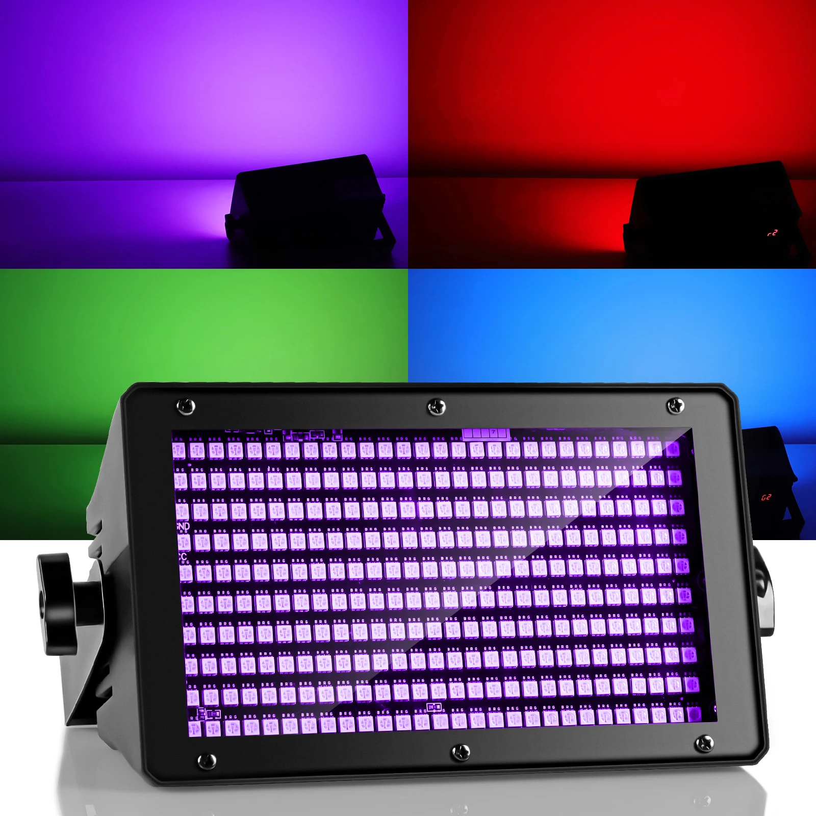 

Somspot RGB LED Strobe Lights Wall Wash Light DJ Disco Stage Lights DMX Control for Wedding Party Birthday Club Live Concert