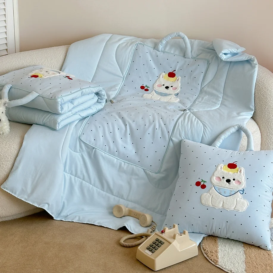 Cotton Throw Pillows, Quilts, Cushions, Office Nap Blankets, And Folding Blankets It's Both A Throw Pillow And A Blanket