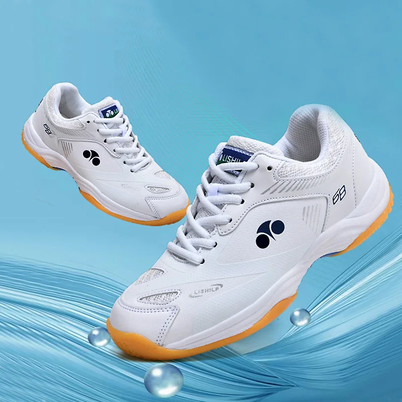 

Кроссовки для бадминтона 2026: темно-синие, унисекс, нескользящие, белые, для корта, удобные, для улицы