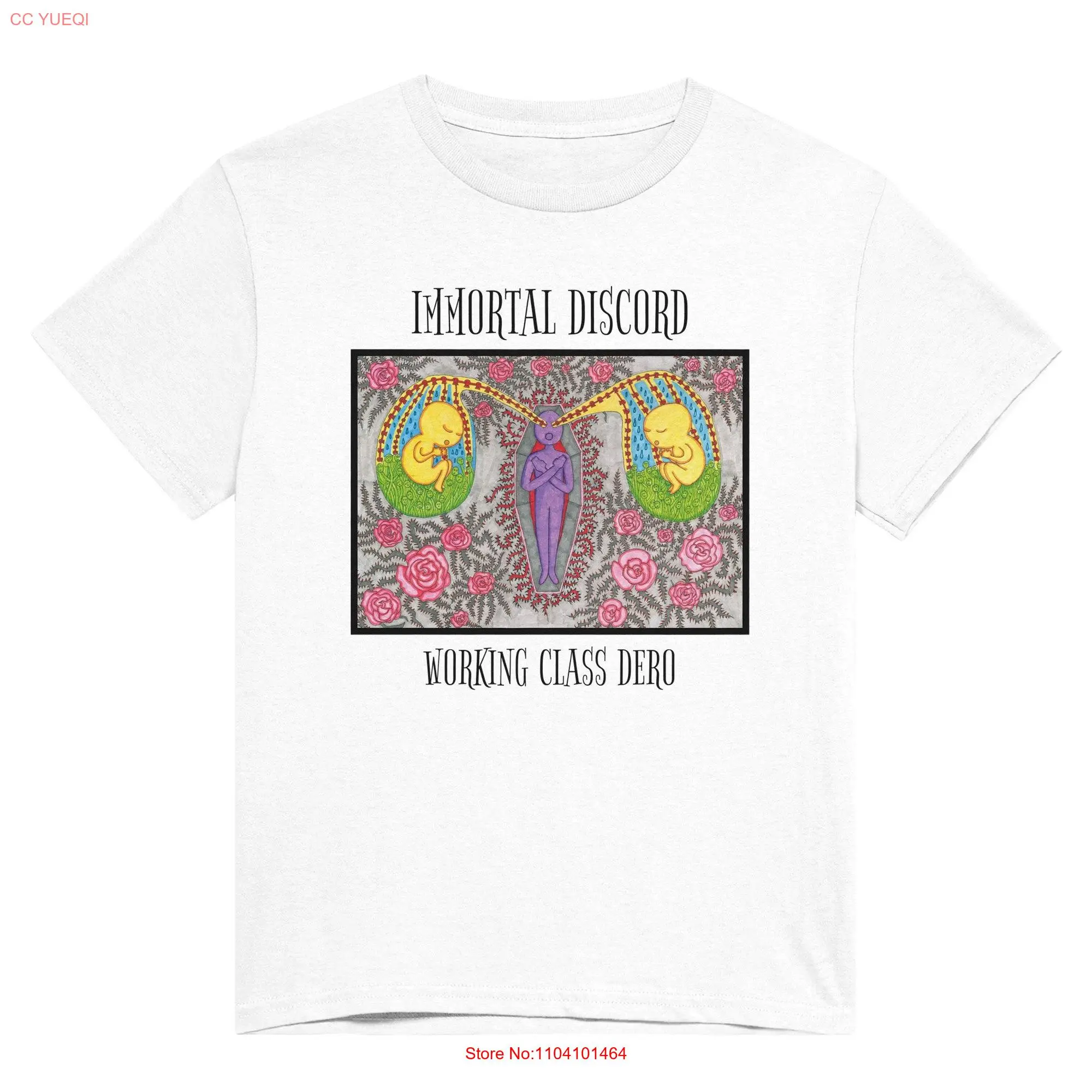 Imortal Discord Page Nine Camiseta unissex pesada com gola redonda e mangas compridas ou curtas