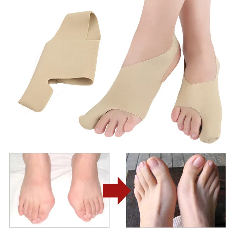 1Pair Hallux Valgus Bunion Corrector Big Toe Separator Splint Feet Straightener Bone Thumb Foot Care Pedicure Socks