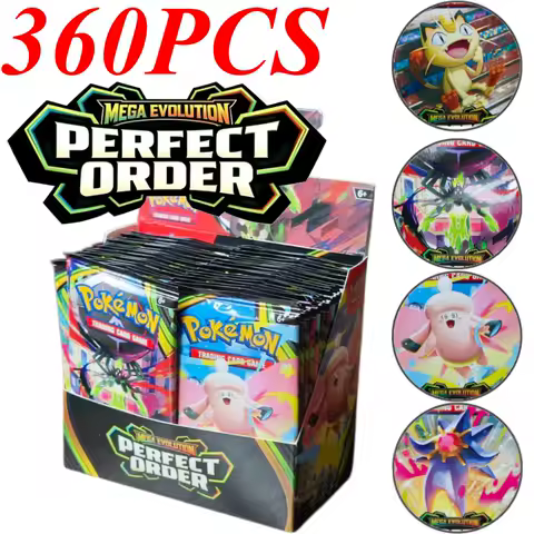 Pokemon Mega Evolution PERFECT ORDER Series Booster Box Bundle Rare Holo Trading Cards Collectible Set for Pokemon TCG Players