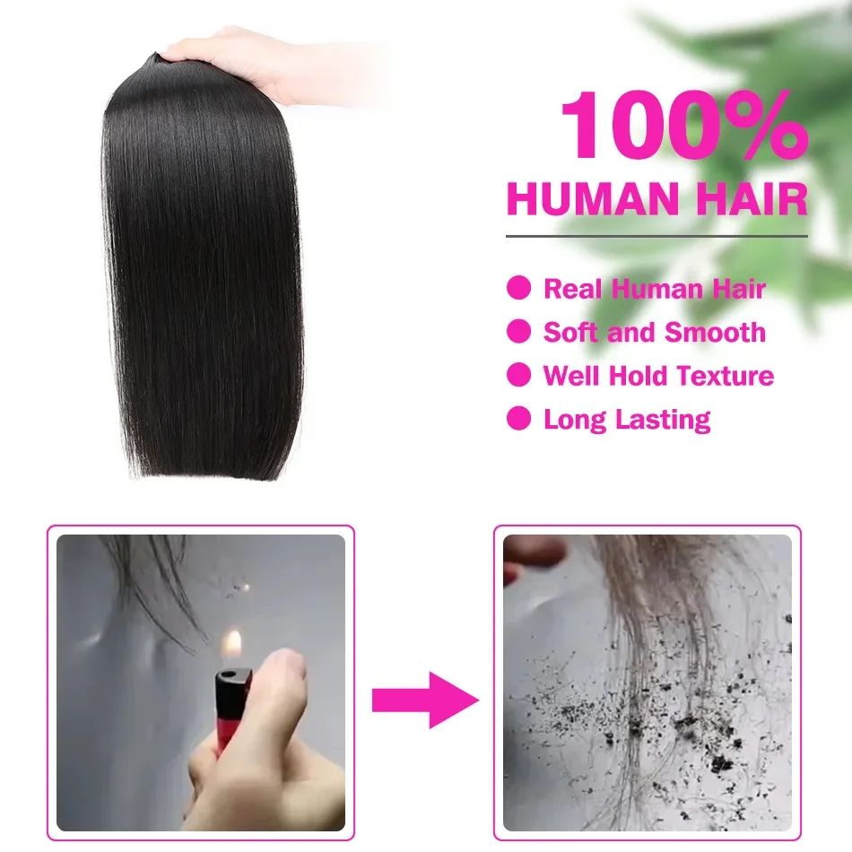 4Inch-24inch Bone Straight 100% Human Hair Bundles Deal Brazilian Human Hair  Bundles Raw Hair Extensions Natural Color