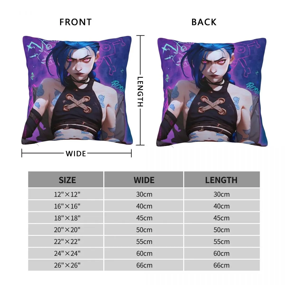 Pillow Cover Hot Arcane League Of Legends Cushion Cover Cartoon Television Pillow Case For Wedding Party Home Decor Pillowcases