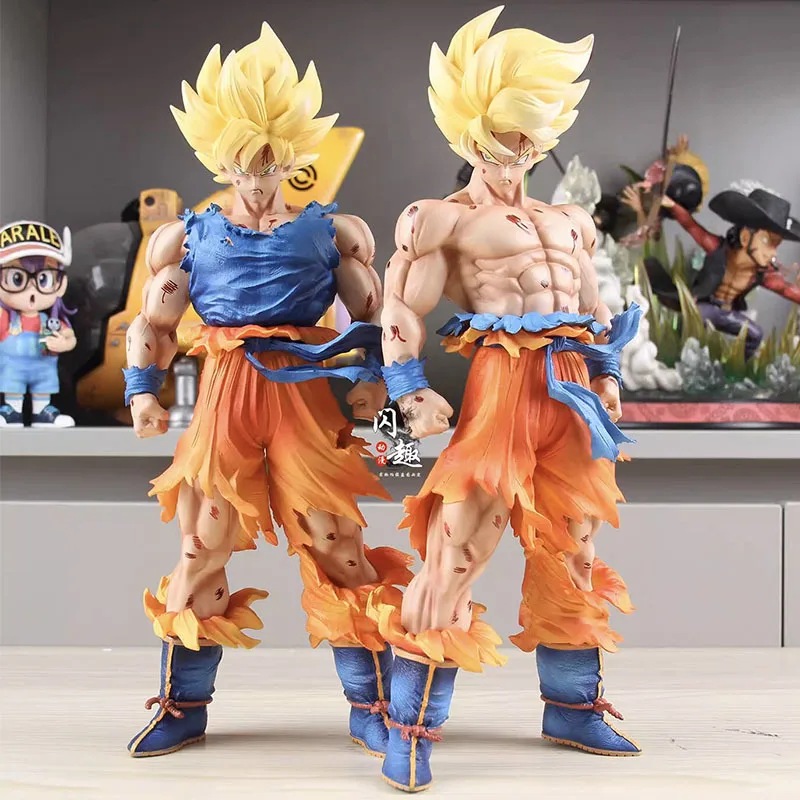 32cm Son Goku modelo Dragon Ball Z figura de acción Manga Super Saiyan figurita de juguete Anime SSJ GK estatua Figuras adornos regalo para niños