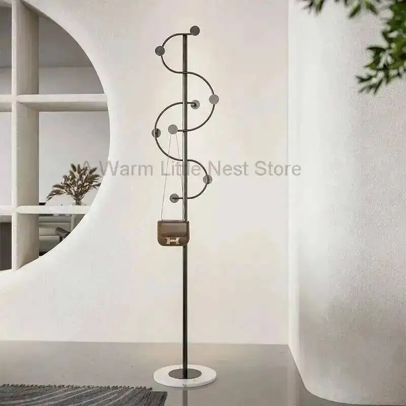 Portable Bedroom Clothes Rack Metal Detachable Minimalist Place Saving Clothes Rack Black Entrance Perchero Bedroom Furniture