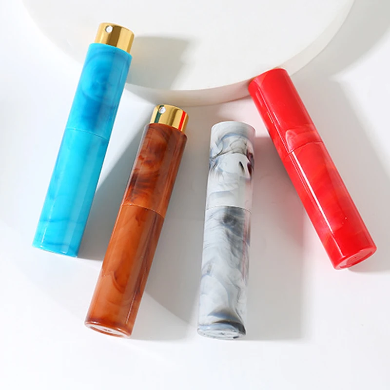 5 Pz 10 ML Bottiglia di Profumo Da Viaggio Atomizzatore Riutilizzabile Marmo Mini Spray Liquidi A Prova di Perdite Contenitore Vuoto Accessori Strumento