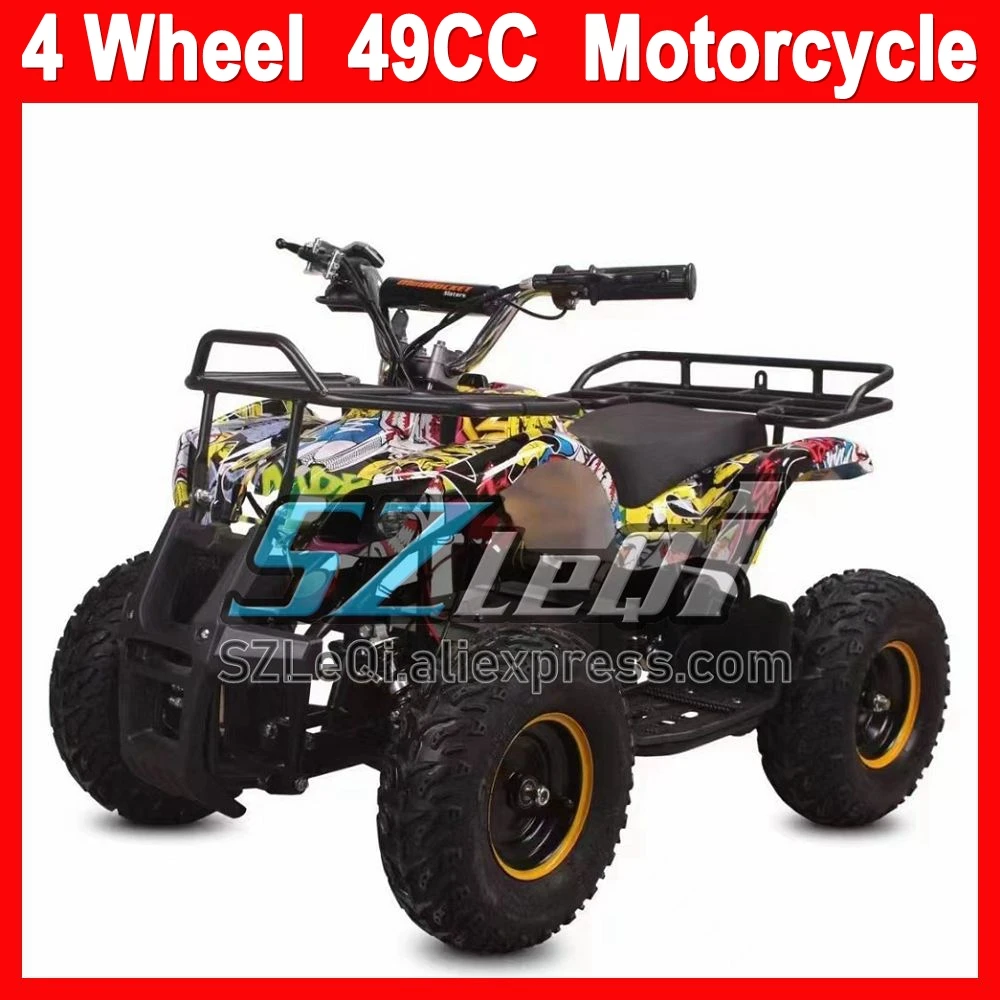 49CC 2Stroke ATV OFF-road Gasoline Motorcycle For New Year Birthday Holiday Festival Party Gifts Racing MOTO 4 Wheels Motorbike