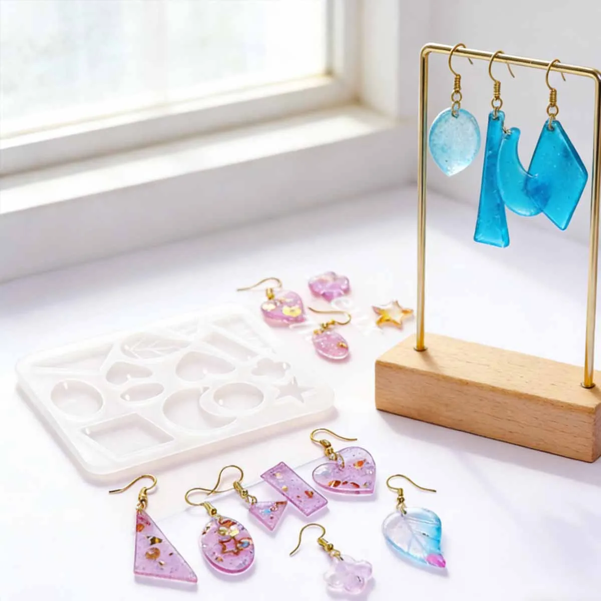 

1 шт. — Форма для литья из смолы для самостоятельного изготовления украшений, серег, нестандартная форма