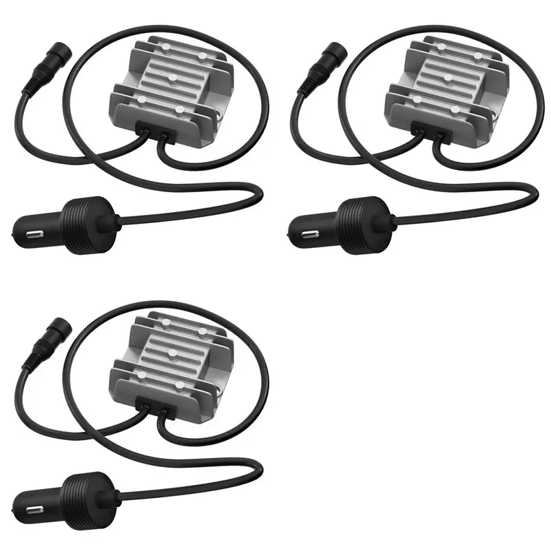 A96T 3X For Starlink Mini Cable Car Adapter With Step Up Converter 12V Power Cable With Cigarette Plug 10-28V To 30V 3.5A