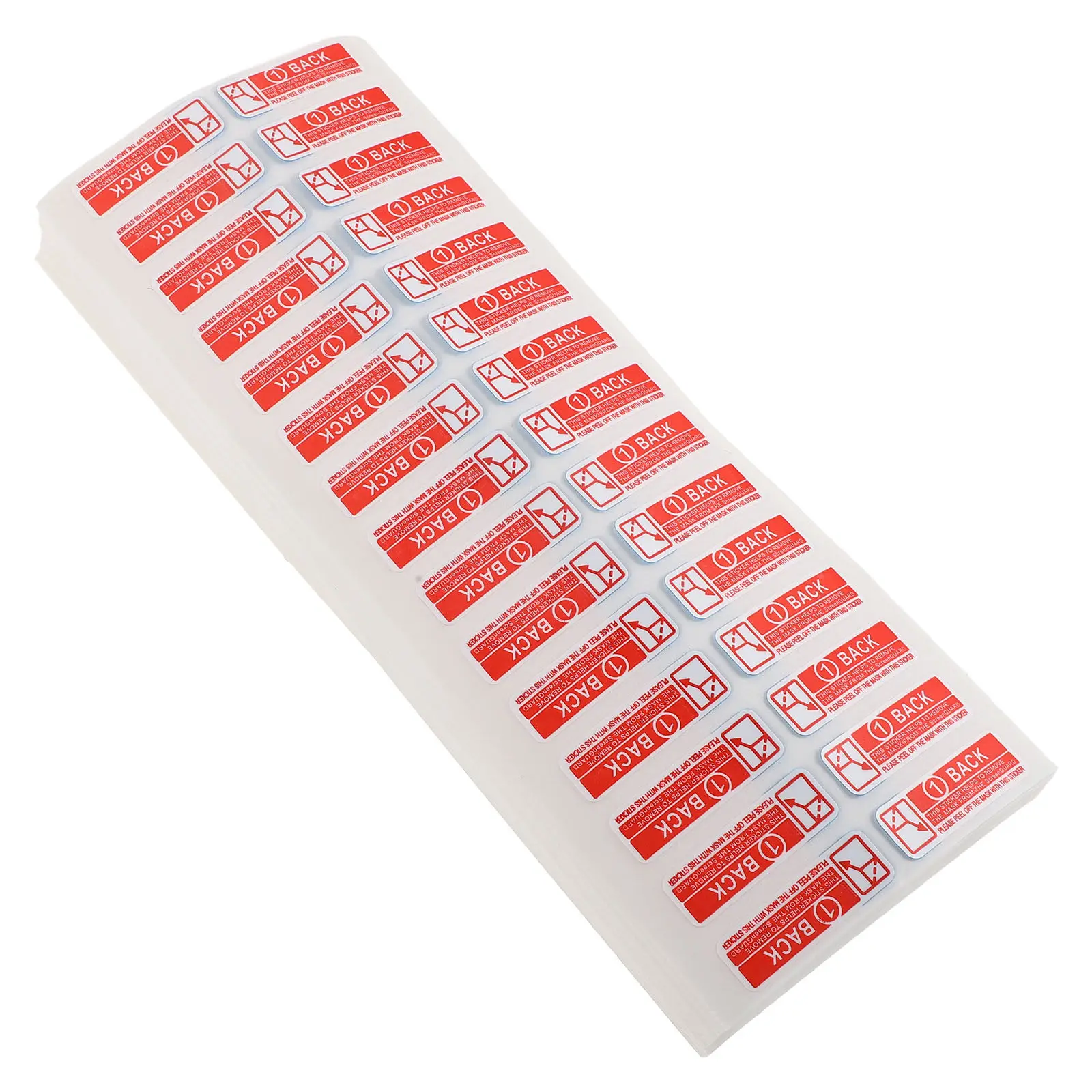 

3000Pcs Screen Protector Easy Peel Tab Red Tear Guide Label for Precise Alignment Tempered Glass Film Screen Protector Grip Tab