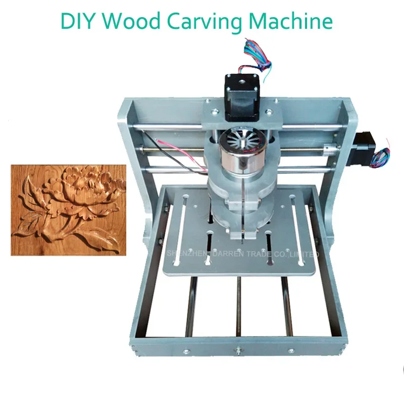 1pc DIY CNC Wood Carving Machine Mini Engraving Machine PVC Mill Engraver Support MACH3 System PCB Milling Machine CNC 2020B