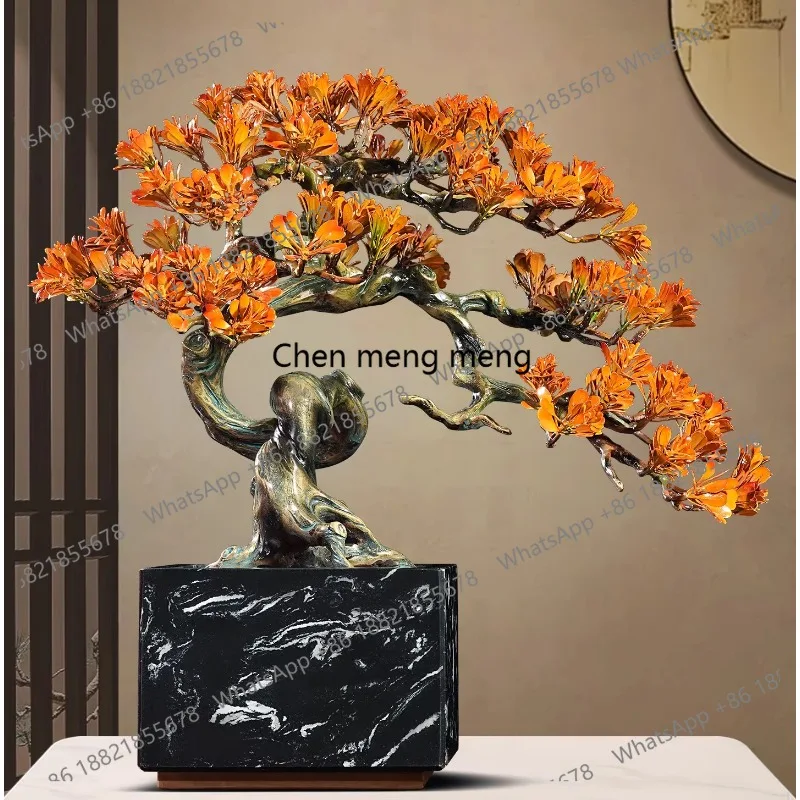 Ornament Copper Crafts Jinsong Jucai Company Office Decoration Ornament High-end atmosphere