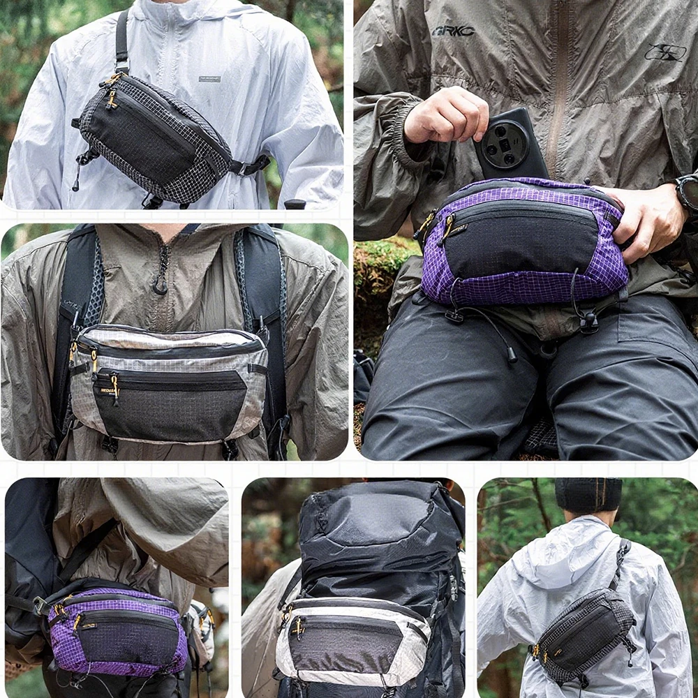 

Outdoor Sports Messenger Bag Wearproof Waterproof Waist Bag For Cycling Running Camping And Hiking Accessory Bag
