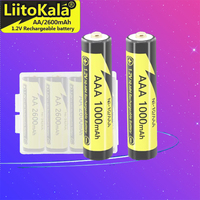 1-15PCS LiitoKala Ni-10/AAA 1.2V 2600mAh Ni-MH Rechargeable Battery For Camera Flashlight Toys Shaver Pre-charged NI-MH Batery