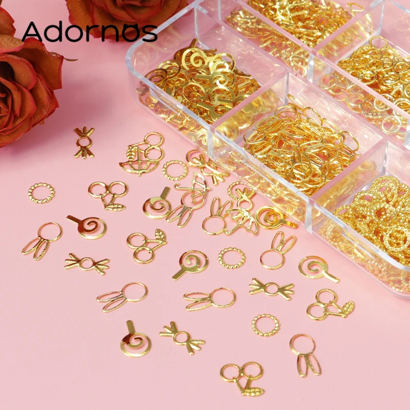 330 pcs/box Metal Rivets Resin Filling For Jewelry Making DIY Epoxy Resin Molds Lollipop Rabbit Crafts Accessories And Materials