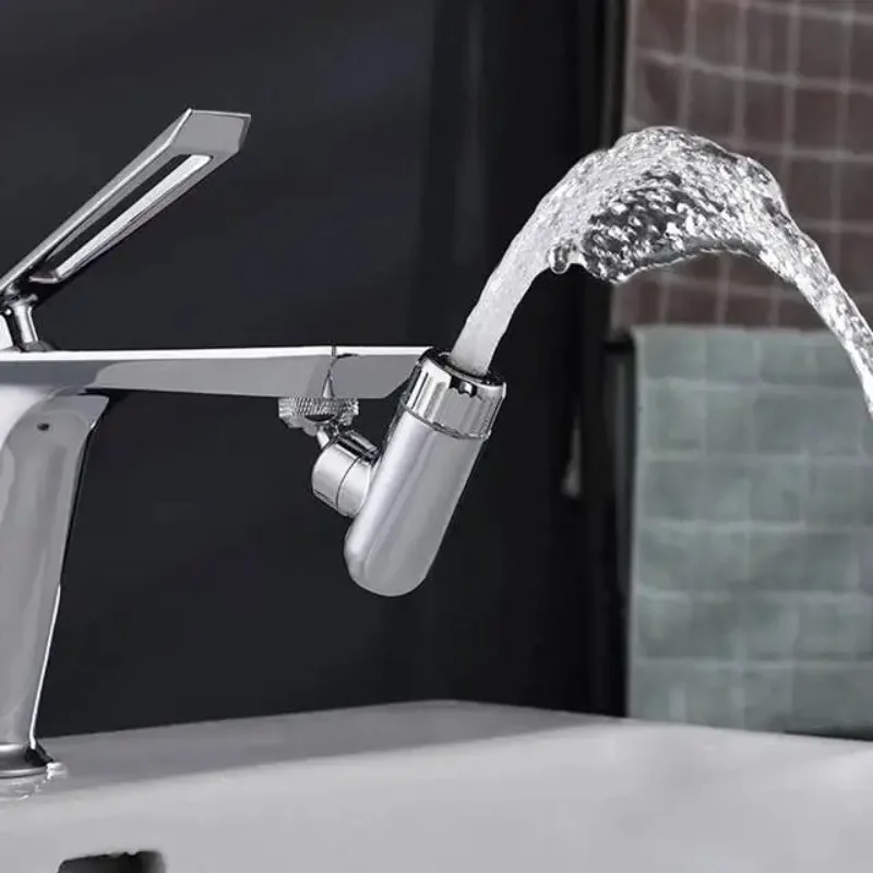 

360° Swivel Antibacterial Faucet Filter –Splash-Proof Universal Nozzle Attachment, WaterSaving Aerator for Kitchen Bathroom Sink