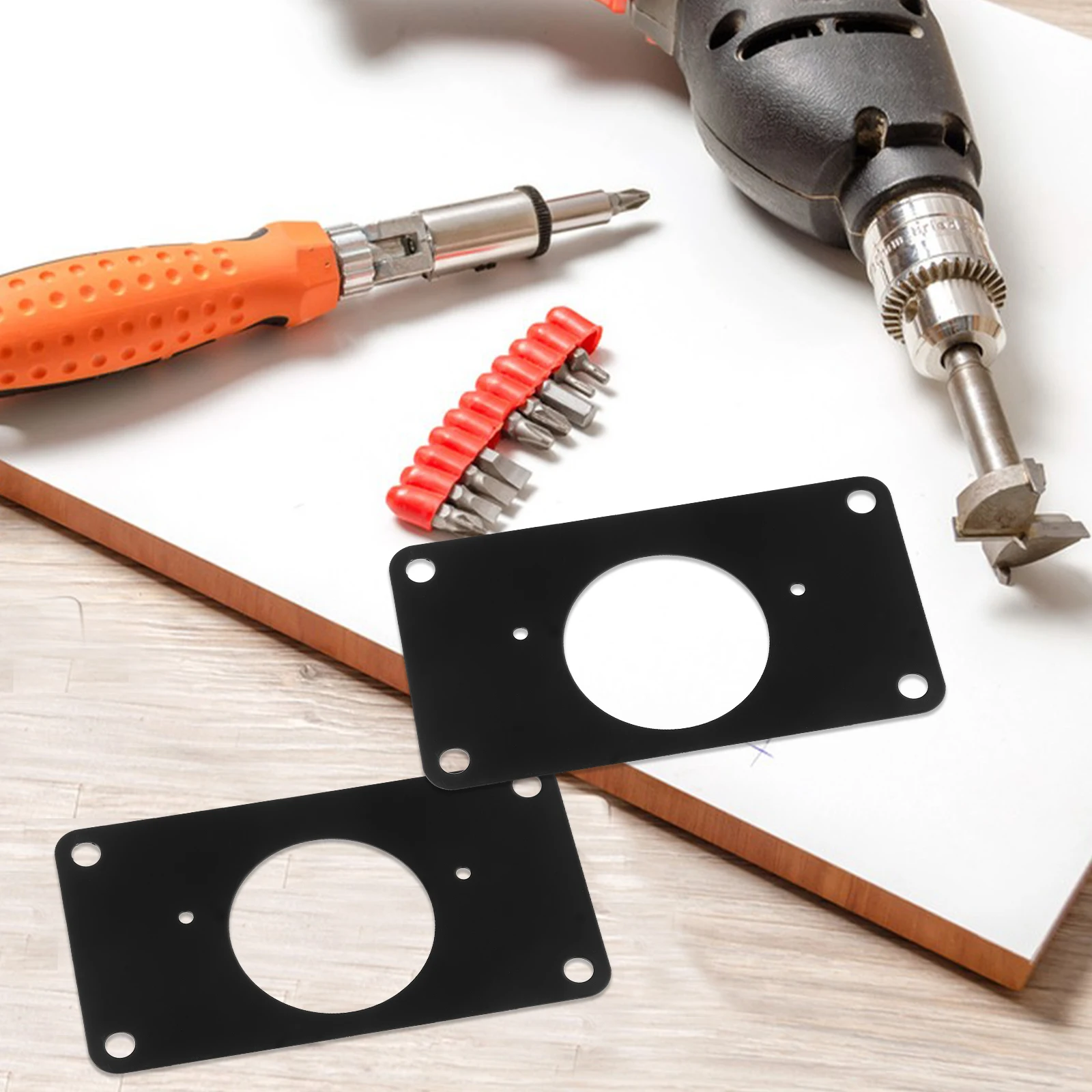 

1Set Cabinet Door Hinge Repair Plate Stainless Steel Durable Heavy Duty Fixing Plate Reinforcement Kit for Furniture Repair Tool