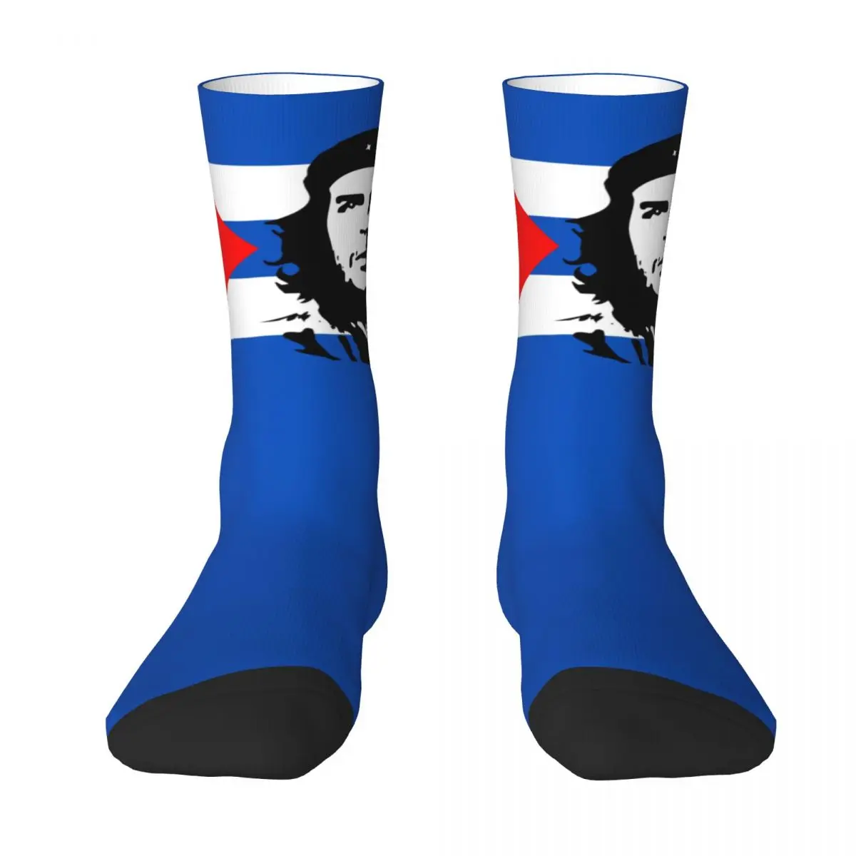 Che Guevara Socks Cuba Flag Harajuku Stockings Autumn Non Skid Men Socks Soft Design Cycling Socks