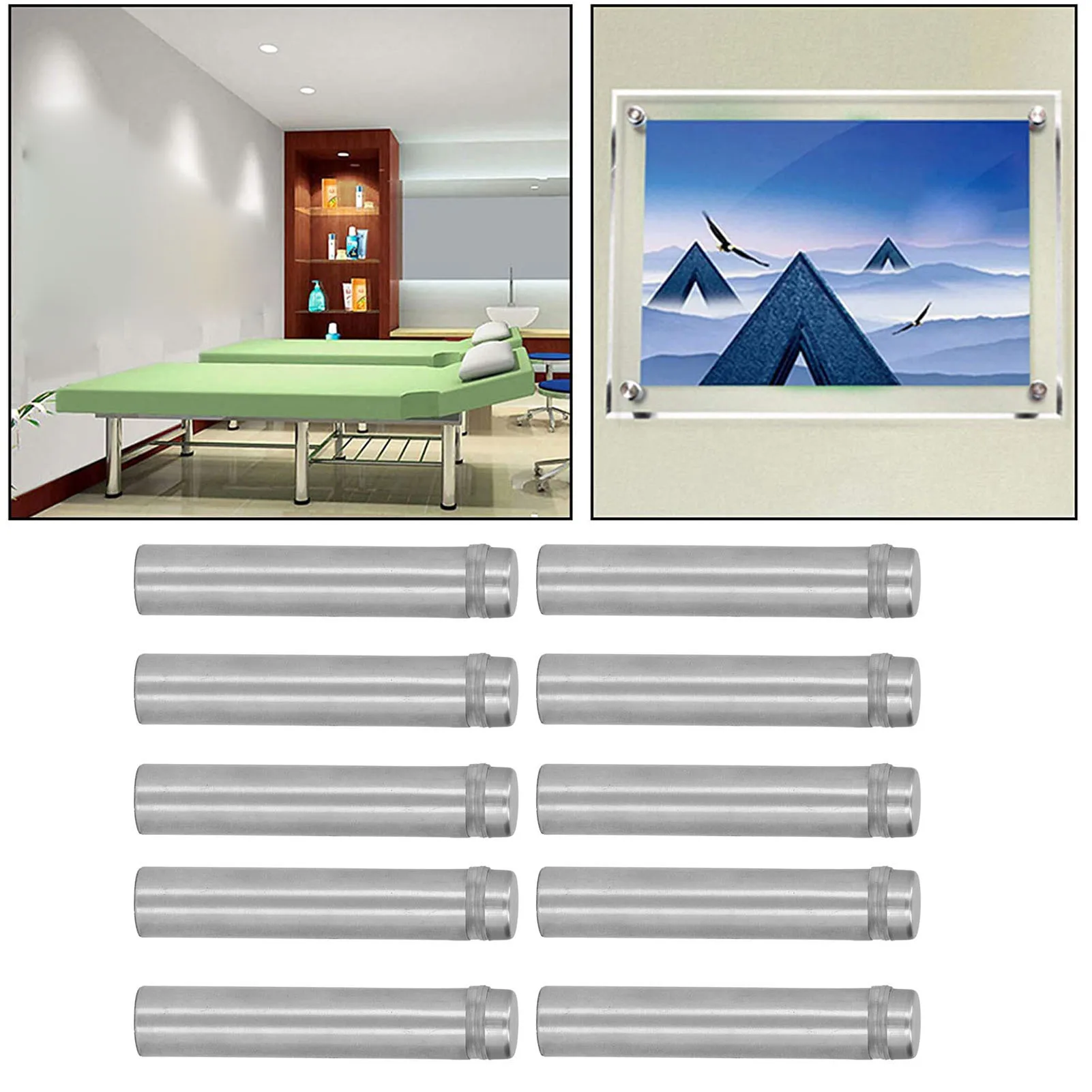 

ZK30 12 шт. противостоящий винт из нержавеющей стали 12x60 мм монтажные винты для держателя знака с настенными анкерами