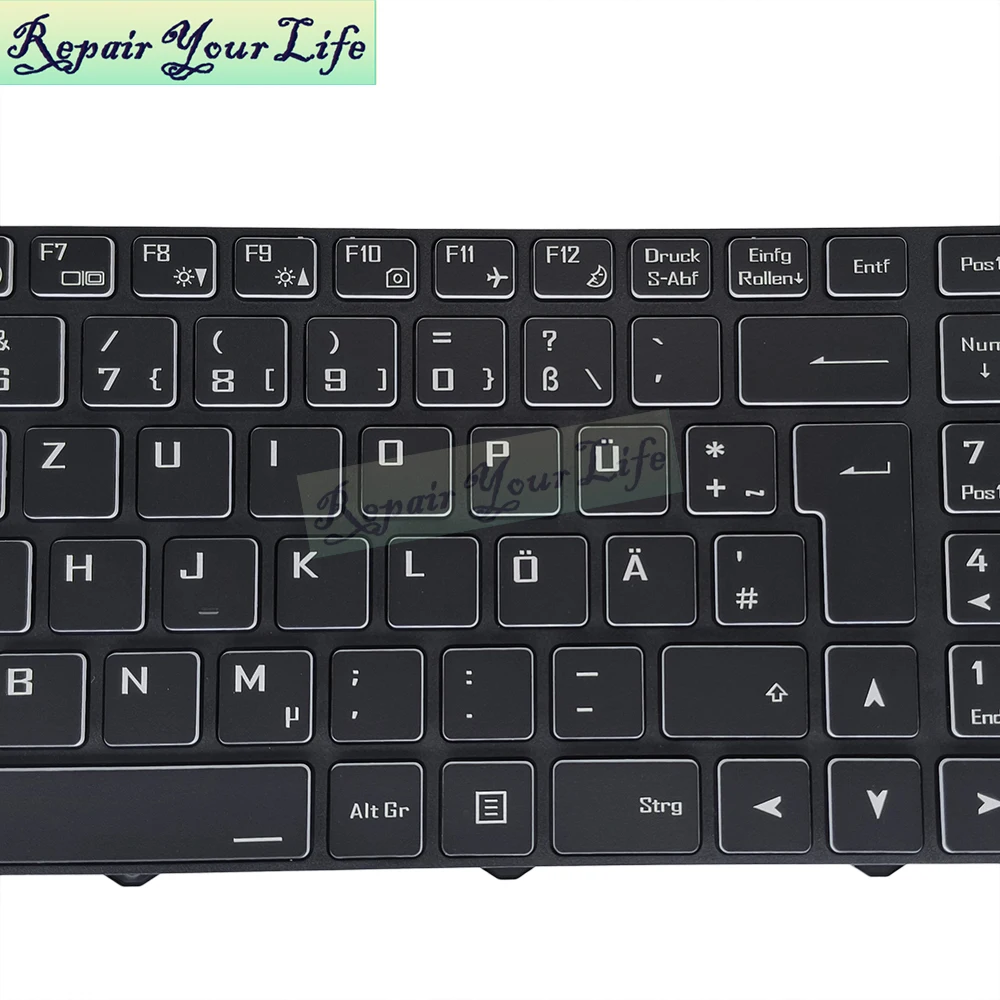 Reino Unido Alemão Francês Teclado Retroiluminado Para Hasee GX9 GX8 GX10 TX9 TX8 ZX7 Para Clevo N960 N970 6-80-N815Z0-01D-1 Laptop Backlight Novo