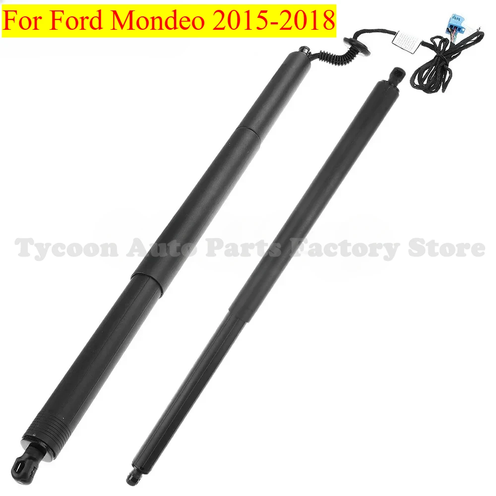 New 2pcs DS73N402A55AC DS73N402A74AC Rear Left Electric + Right Non-electric Tailgate Support Rod for Ford Mondeo 2015-2018