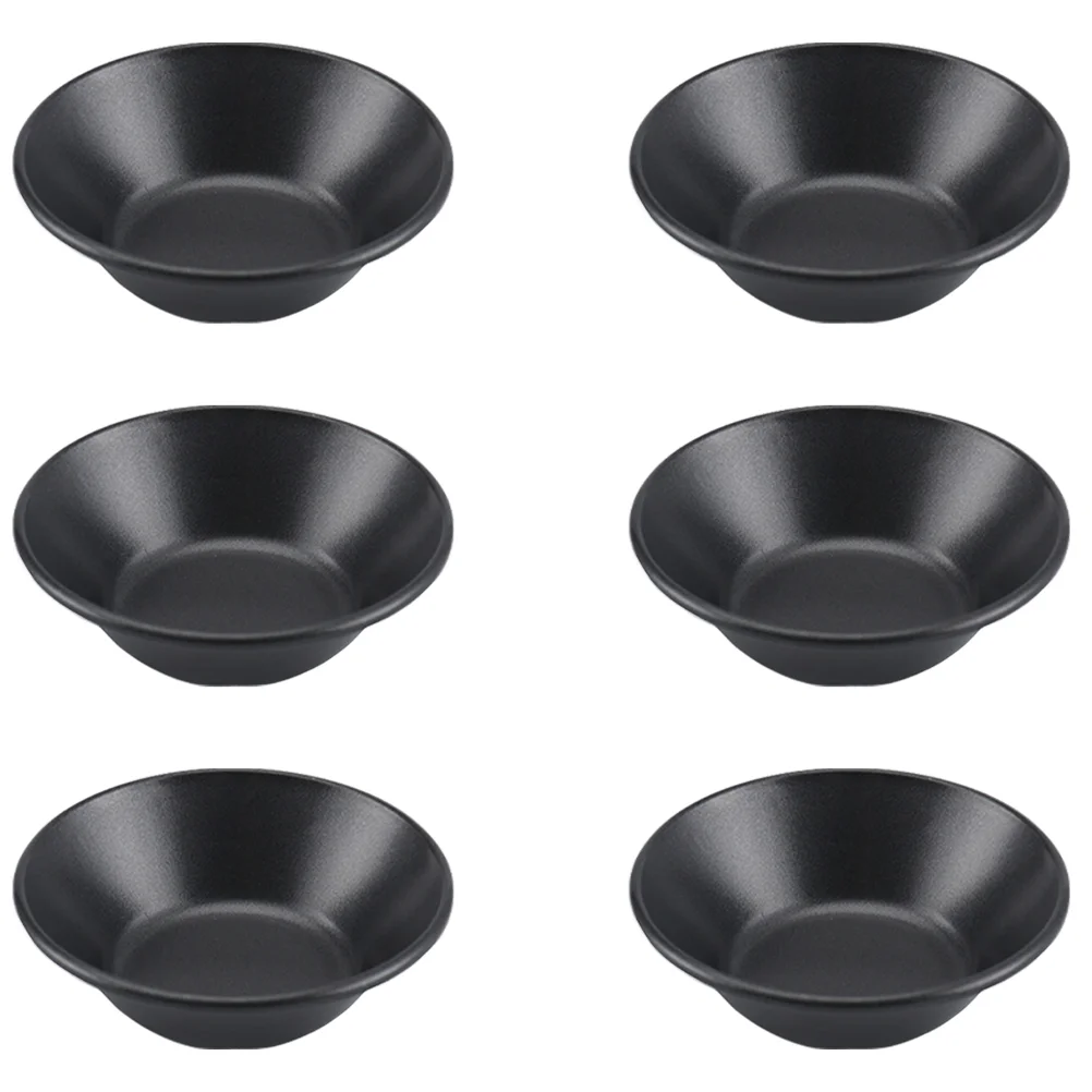 

6 Pcs Pudding Egg Tart Mold Baking Pans Mini Muffins Carbon Steel Mould Cups