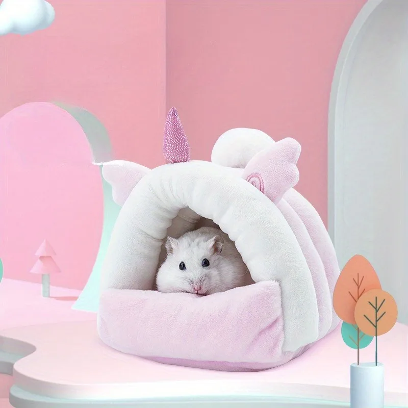 Hamster Nesting House Golden Bear Sleeping Bag Cotton Nest and Sleeping Bag Keep Hamster Warm and Cozy - view 2