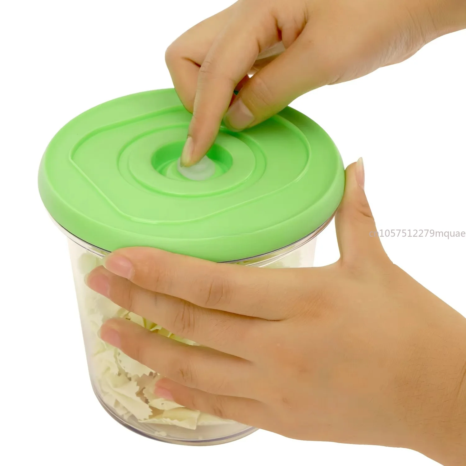 Food Grade ABS + Silicone Cylindrical Injection Molded Vacuum Storage Container Set Reusable Sealed Lid Grain Storage Container