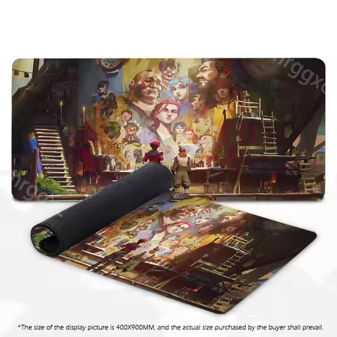 LOL JINX Arcane Large Mouse Pad 400*900mm Anime Mats Keyboard Mousepads Gaming Accessories Gamer Carpet Rug Desk Mat PC office