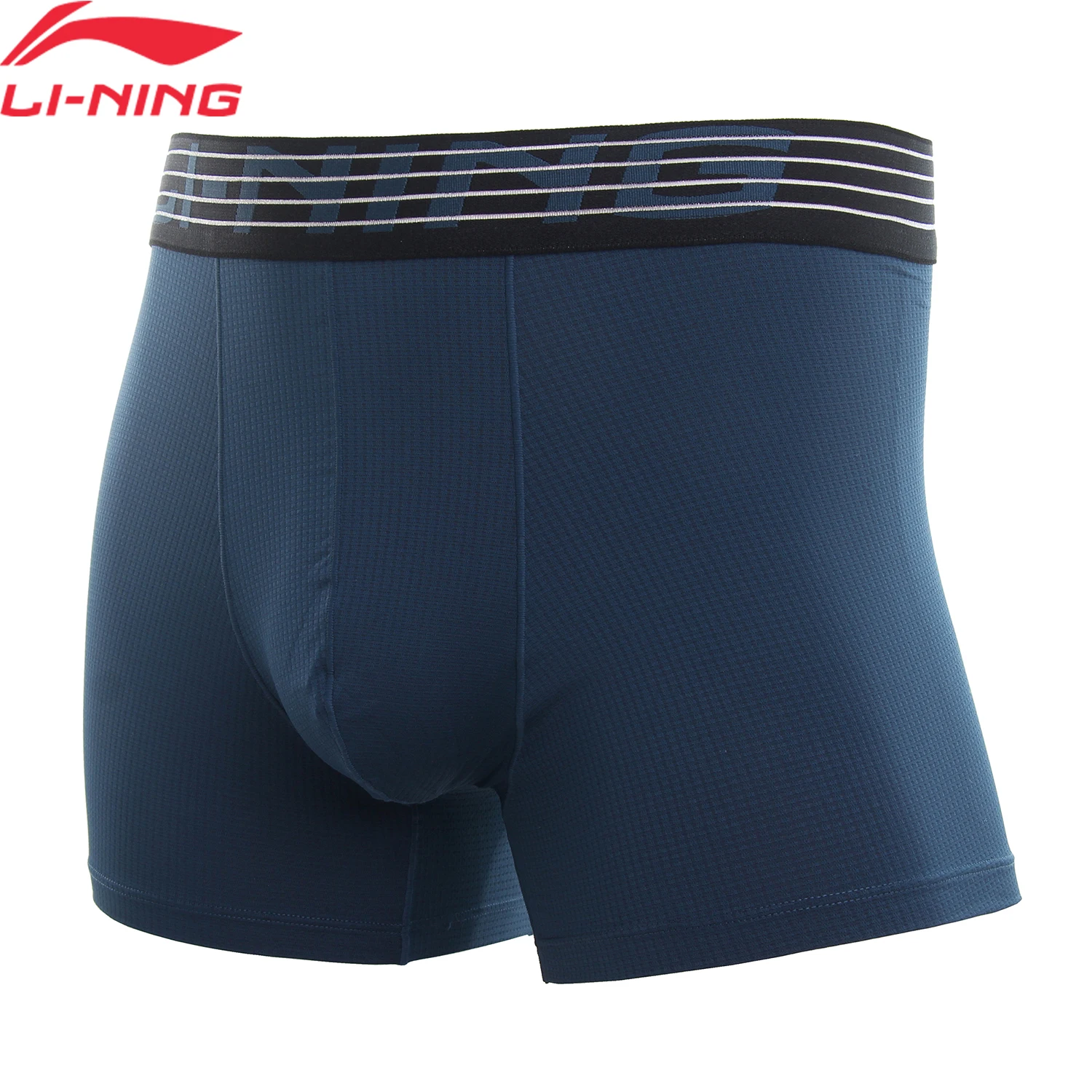 Li-Ning Men Underwear 83%Polyester 17%Elastane Breathable Male Panties S-3XL Solid Color LiNing Underpants Sports Shorts AUAU009