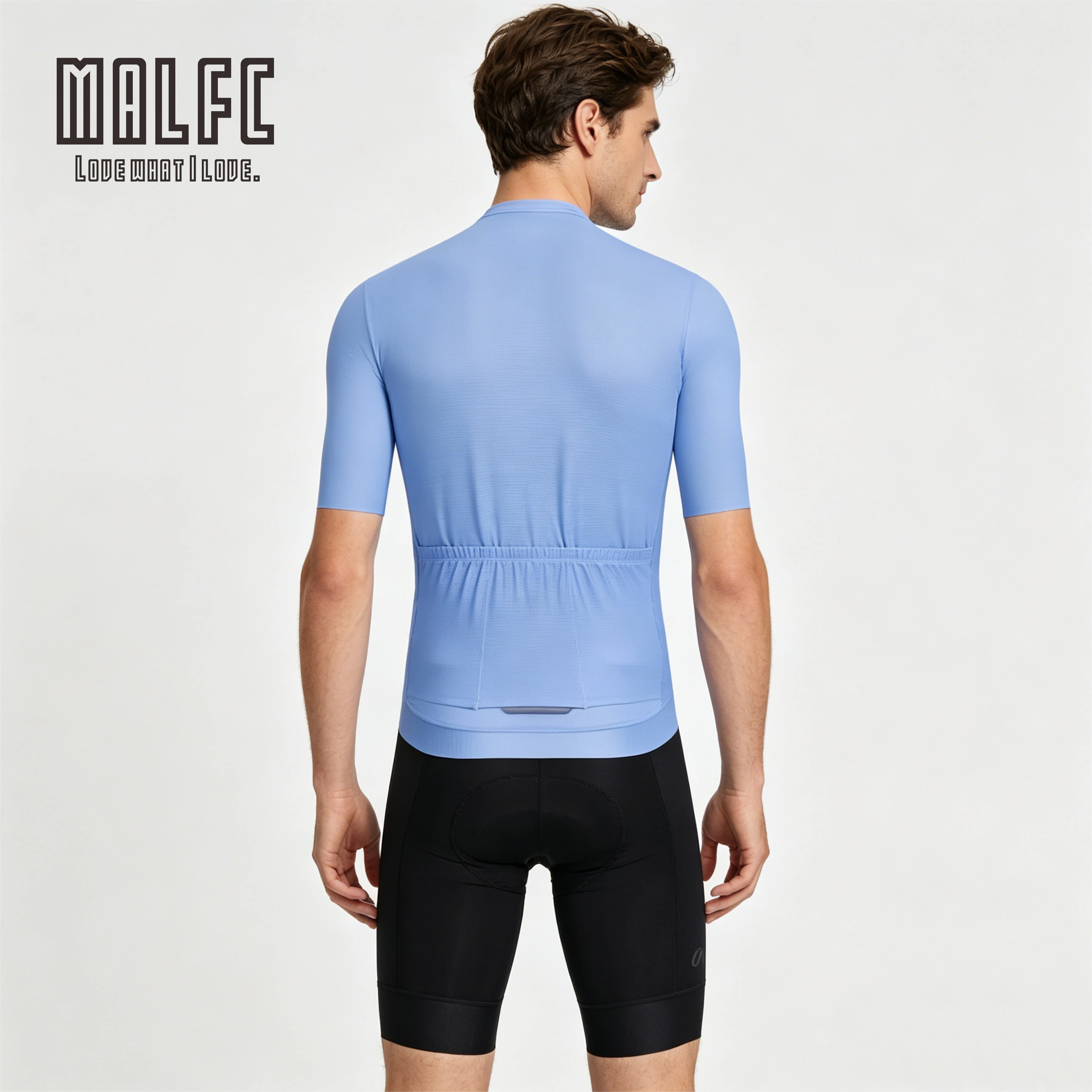 MALFC Men's Summer No Logo Cycling Jersey High Quality Short Sleeve Team Clothing Cycle Sports Wear