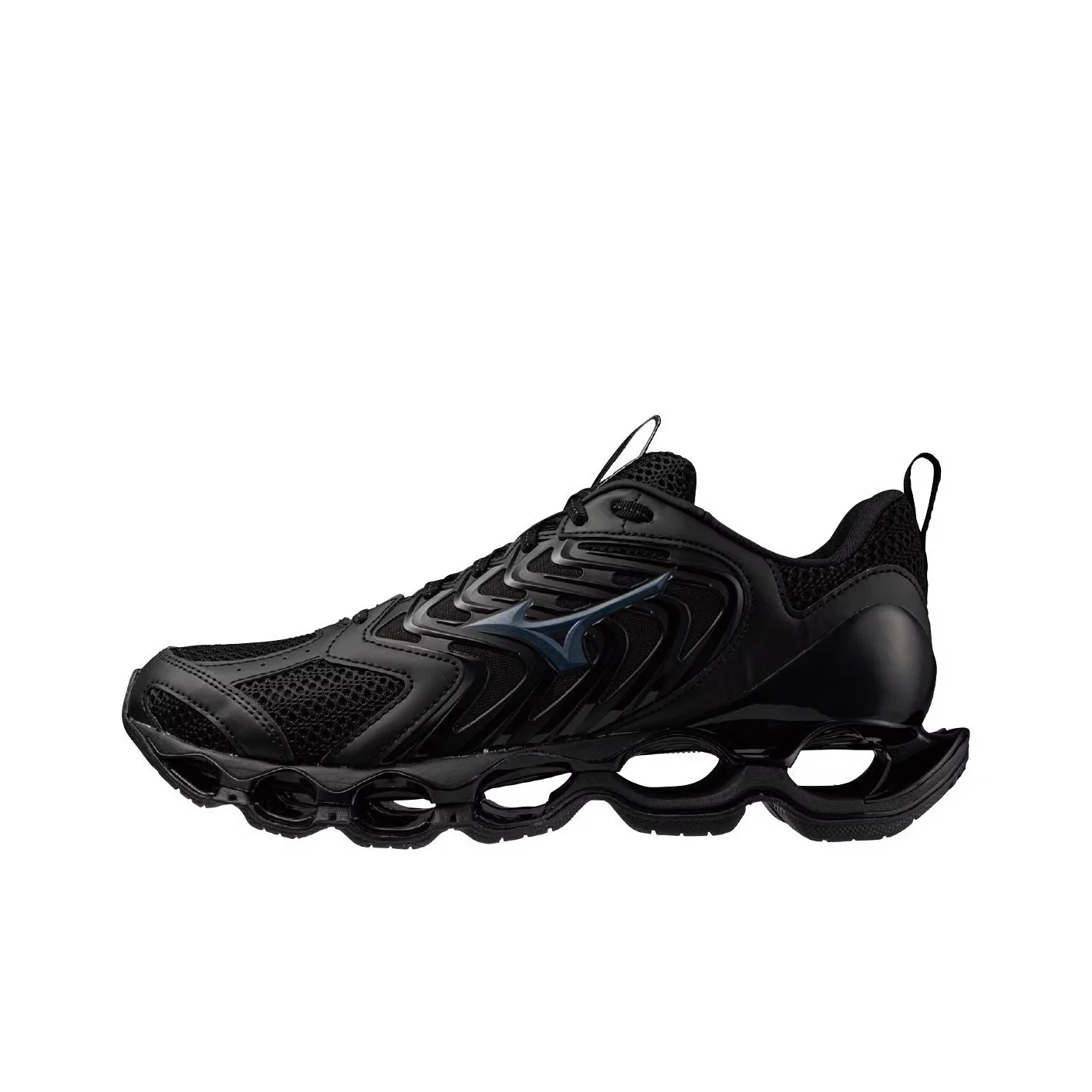 Mizuno Wave Prophecy 14S Mesh, Synthetic Leather Low top Running Shoes Men's Black J1GC258333