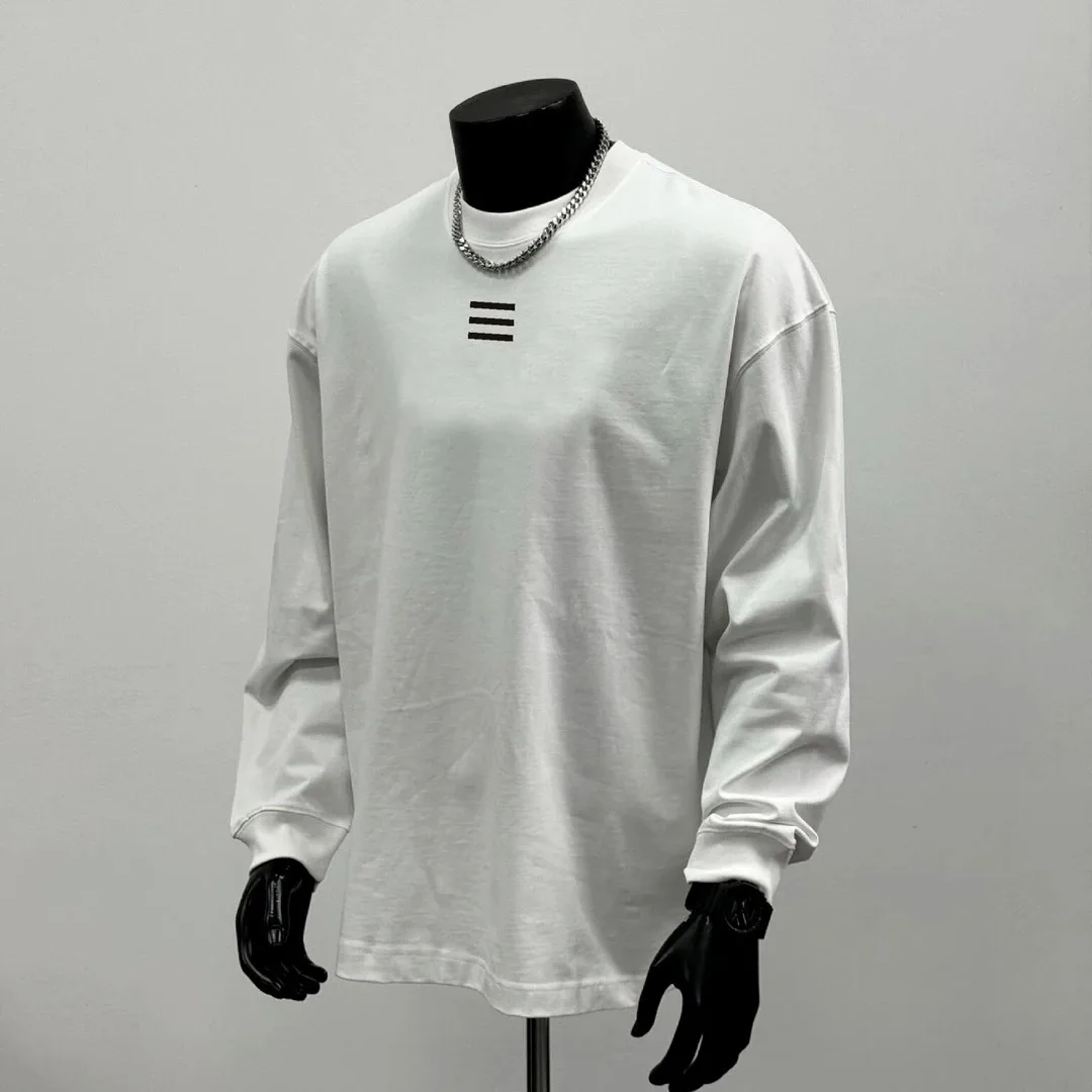 

ZAZOMDE 2025 Breathable Pure Cotton Mens Long Sleeve Tee Comfort Fit Simple Design For Relaxed Lifestyle And Urban Commuting
