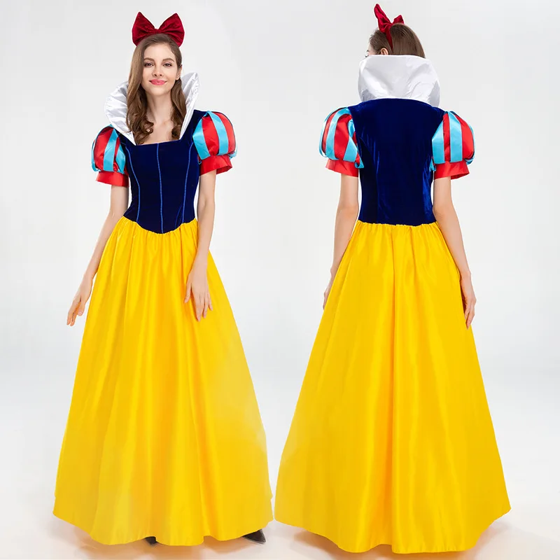Erwachsene Cosplay Kleid Schneewittchen Mädchen Prinzessin Kleid Frauen Erwachsene Cartoon Prinzessin Schneewittchen Halloween Party Kostüm