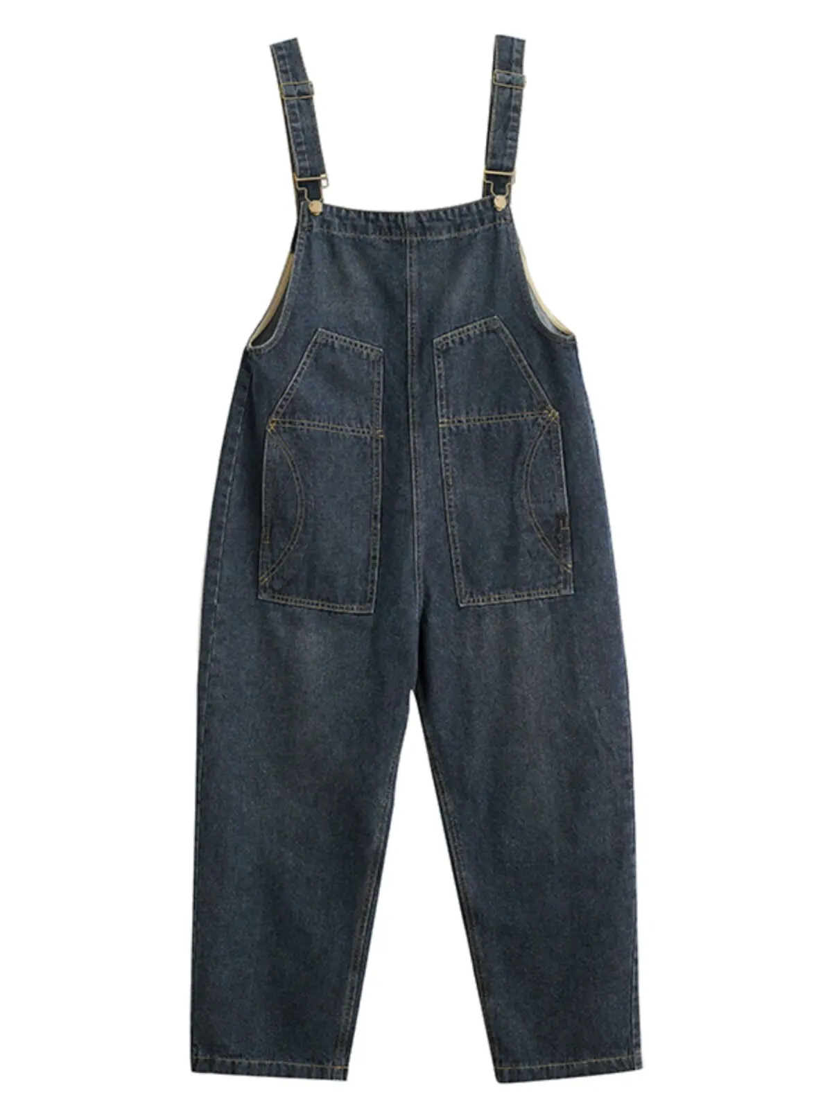 Spring and Autumn European Goods New Women's Denim Jumpsuit Commuting Loose Wide Leg Overalls