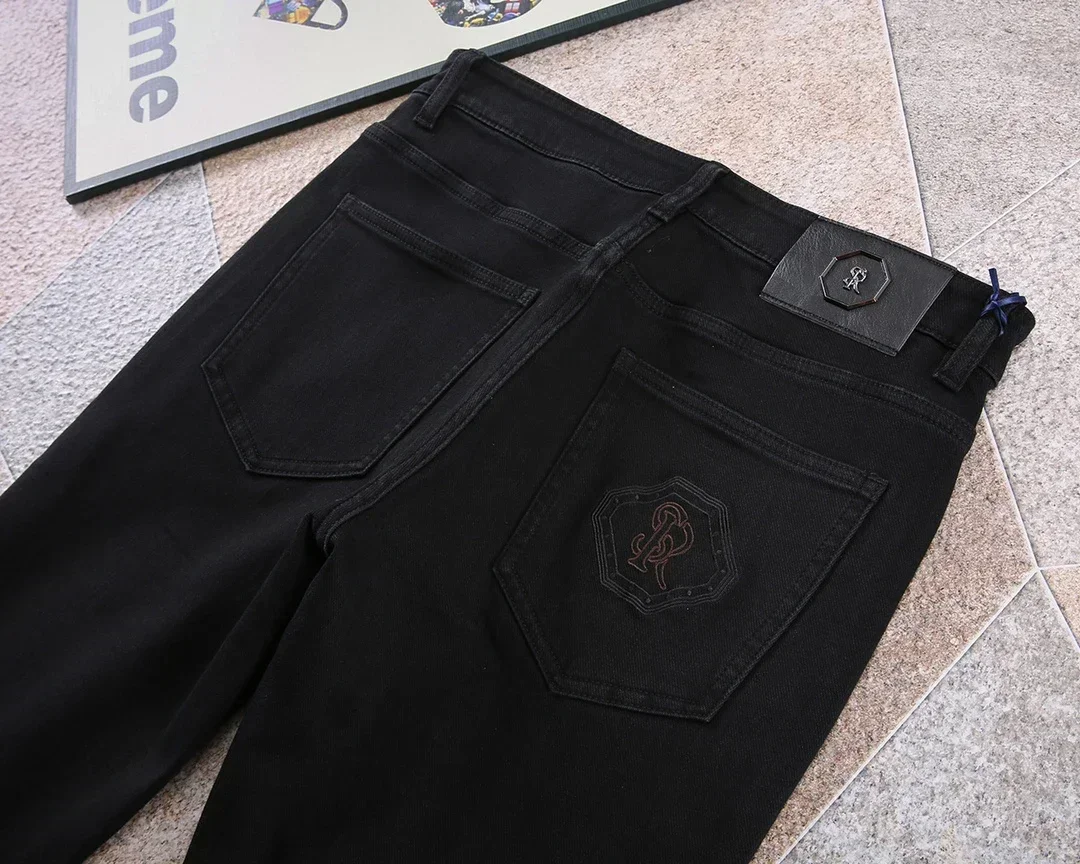 

Мужские джинсы BLLIYOSS, новые удобные повседневные эластичные высококачественные прямые длинные брюки, размер 29-40, фурнитура Old Money