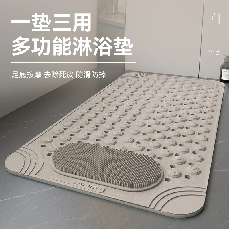 

3D нескользящий коврик для ванной комнаты, коврики для ванной, впитывающий коврик для двери, ковер с тиснением из булыжника, коврики для двери, напольные коврики, можно стирать в машине, быстро сохнет