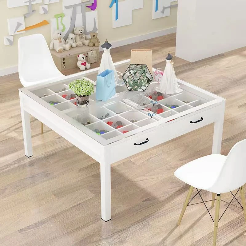 Kindergarten Art Painting Primary School Students Training Class Table and Chair Children's Handmade Design Drawer Studio Table
