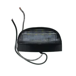 10-30V Universal LED License Plate Light Lamp Courtesy Lamp with 4 LEDs for Truck Trailer Lorry - White Light