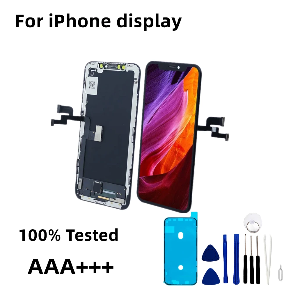 High Quality For iPhone 11 Pro Max OLED Display Touch Screen Digitizer Replacement Assembly Parts For iPhone 7 8 6 8Plus X XS XR