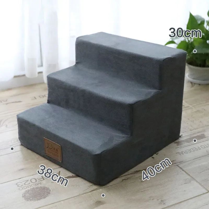 Three Layers Puppy Stairs Sponge Material Wall Steps Pet Furniture Multi-level Cat House Assessories Cat Training Supplies