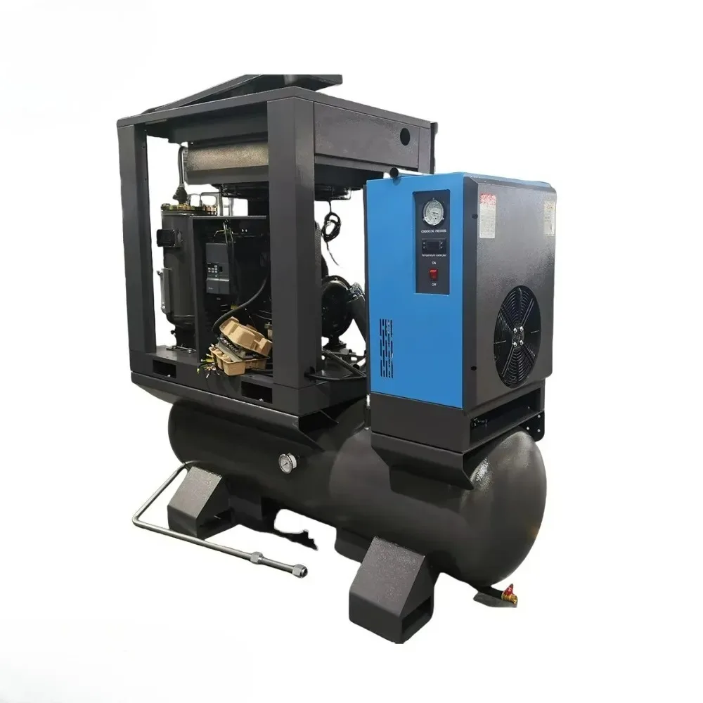 4-in-1 Lubricated Air Air Compressor Dryer CM4-007 ISO 9001 CE Certified Energy Saving for Auto Repair Shops OEM/ODM Available
