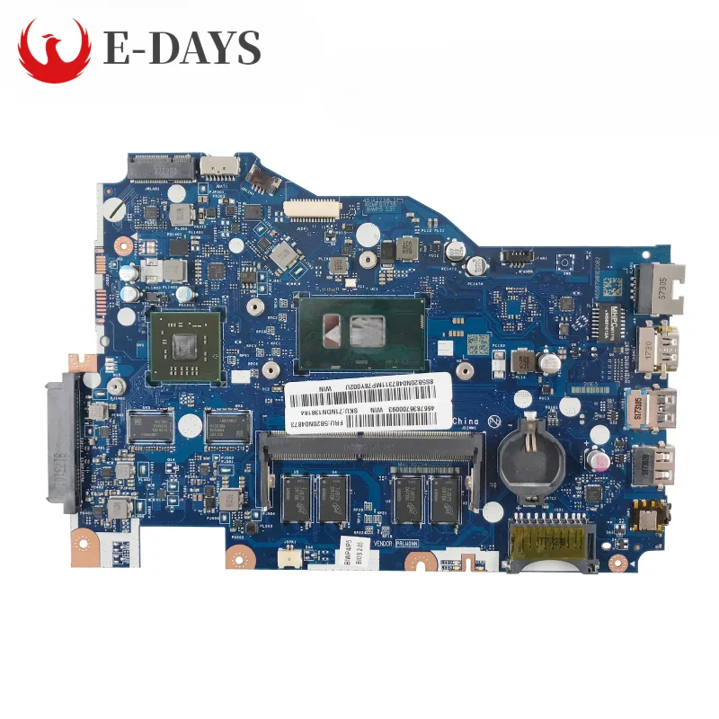 

For Lenovo Ideapad 110-15ISK Laptop Motherboard LA-D562P Mainboard I3-6100U/I3-6006U 216-0867071 100% Tested Ok