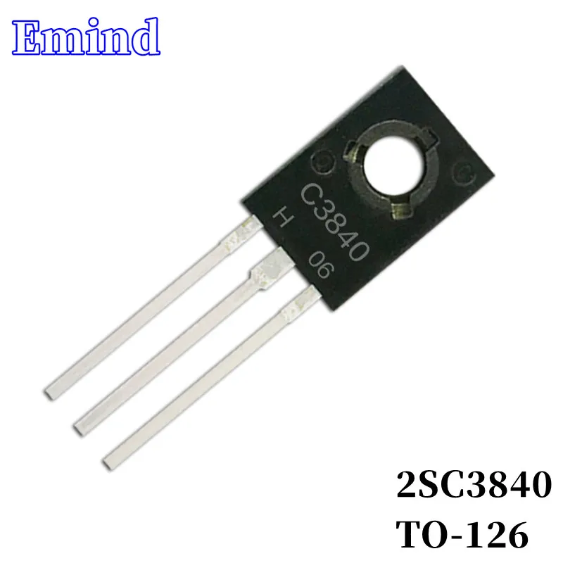 100/300/500/1000/2000Pcs 2SC3840 C3840 DIP Transistor TO-126 NPN Type 600V/2A Bipolar Amplifier Transistor