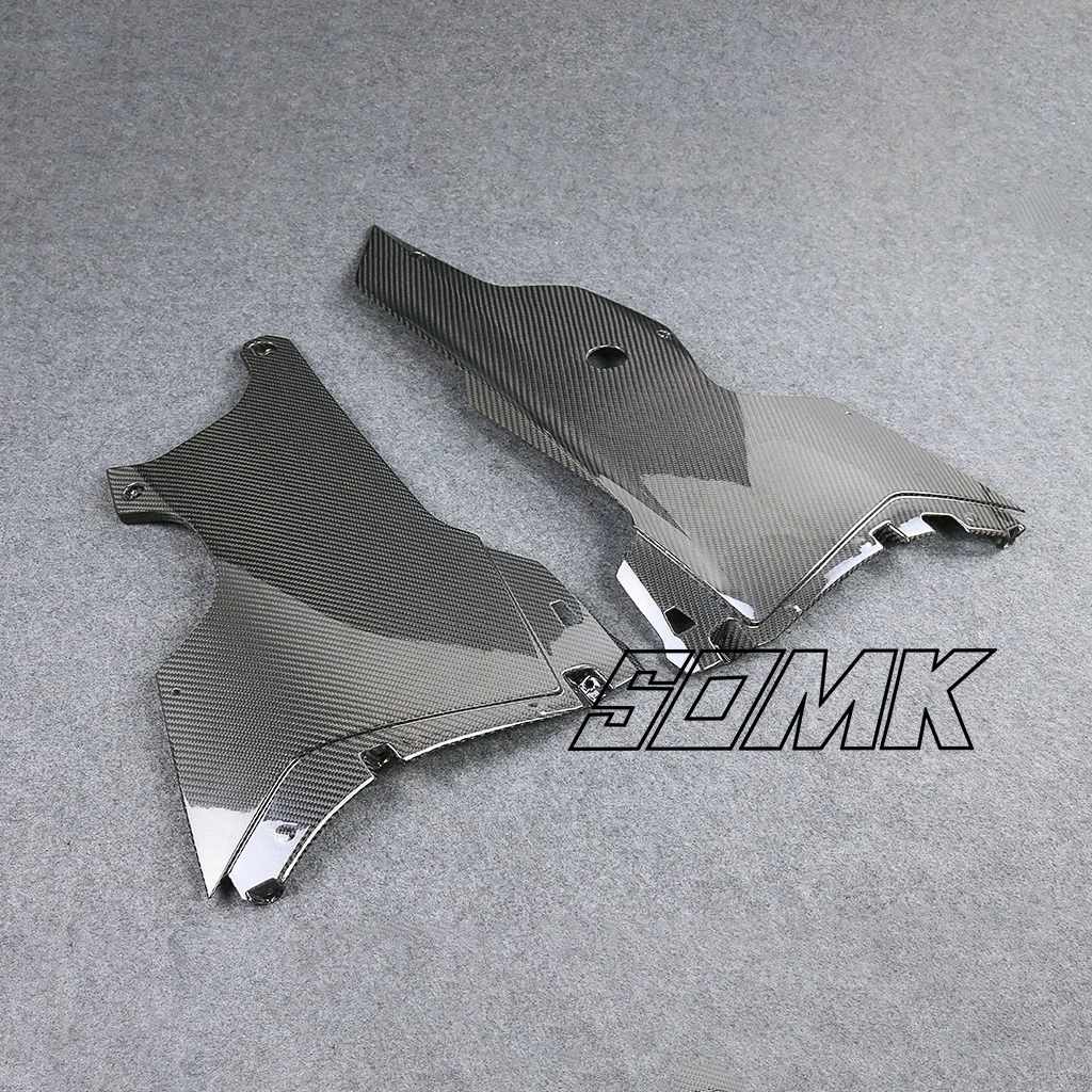 For KAWASAKI NIJIA ZX10R ZX 10R 2021 2022 2023 Motorcycle Carbon Fiber Belly Pan Engine Lower Side Panels Cover Protector