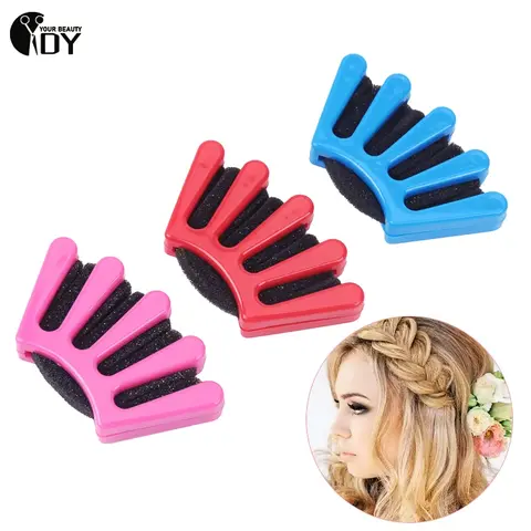 Herramienta para trenzar el cabello francés para niña, esponja tejida, trenza, rizador, peinado, accesorios para trenzar el cabello DIY, 2 uds.