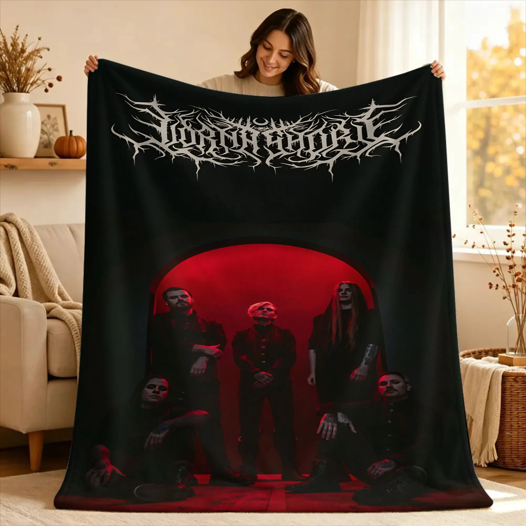 L-Lorna Shore Blanket Quality Soft Warm  Throw Blanket Winter Kids Outdoor Funny Bedspread
