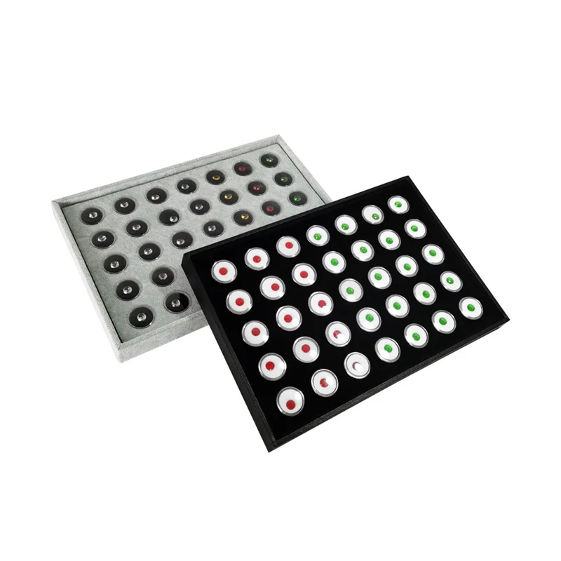 Acrylic Transparent Round Bare Diamond Box Jewelry Storage Display Tray Diamond Gem Storage Tray Counter Display Rack