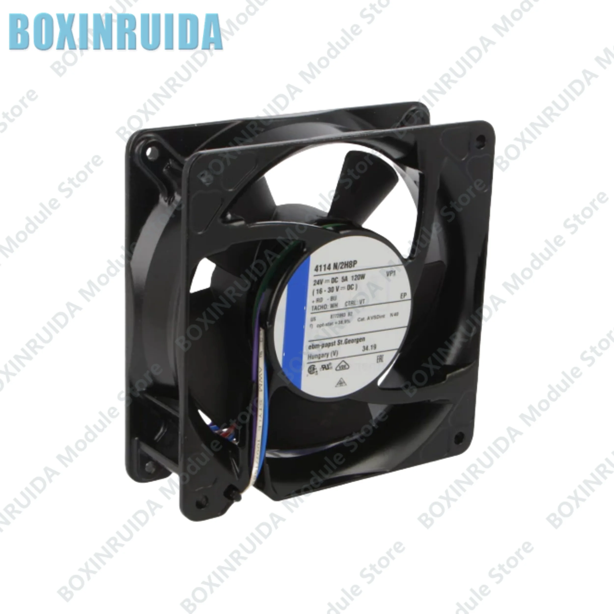 Brand new original 4114N/2H8P 120W 24V DC fan 5A four wire speed regulating cooling fan